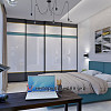 Бірюзова свіжість кольору в інтер&#039;єрі гостьової спальні