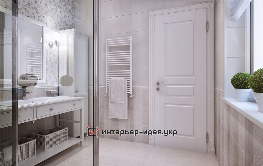 Дизайн ванної в сріблястих тонах