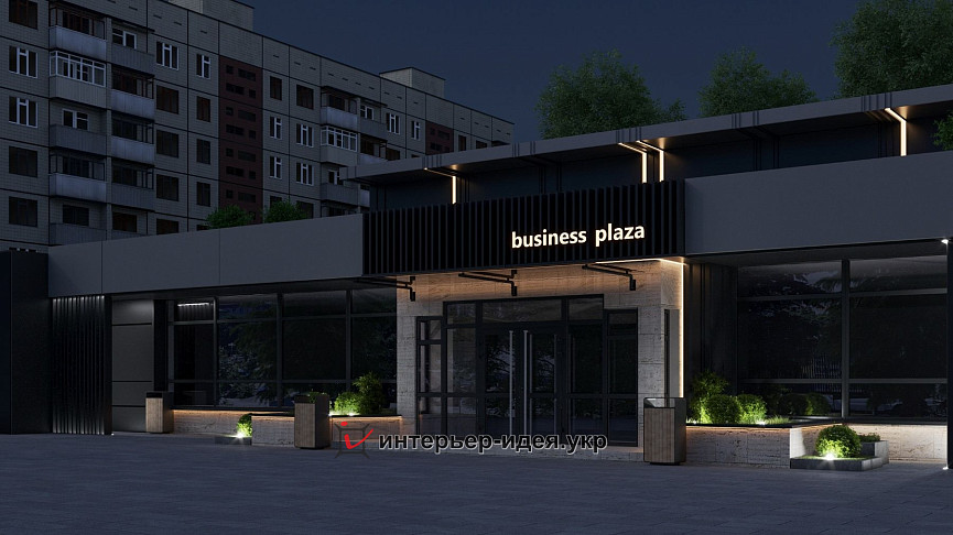 Дизайн фасаду бізнес-центру в Черкасах