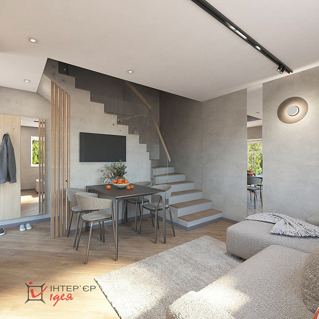 Кухня-студія 20 м² для молодої пари