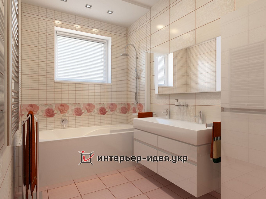 Дизайн ніжної ванної кімнати