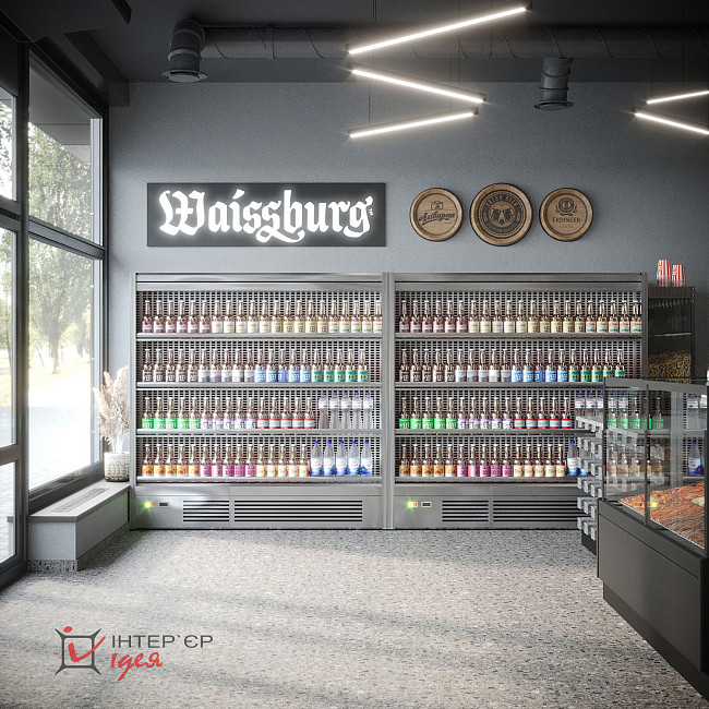 Інтер'єр магазину &quot;Уманьпиво&quot; в м. Біла Церква по вул. Леваневського, 57