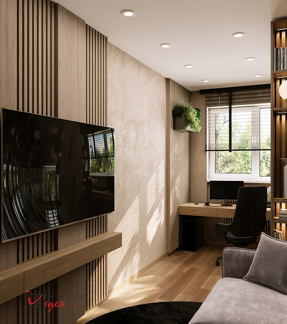 Сучасний кабінет вдома, 11 м2