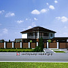 Дизайн фасаду приватного будинку, оздобленого терасною дошкою