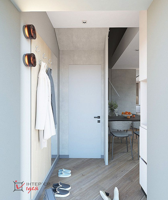 Кухня-студія 20 м² для молодої пари