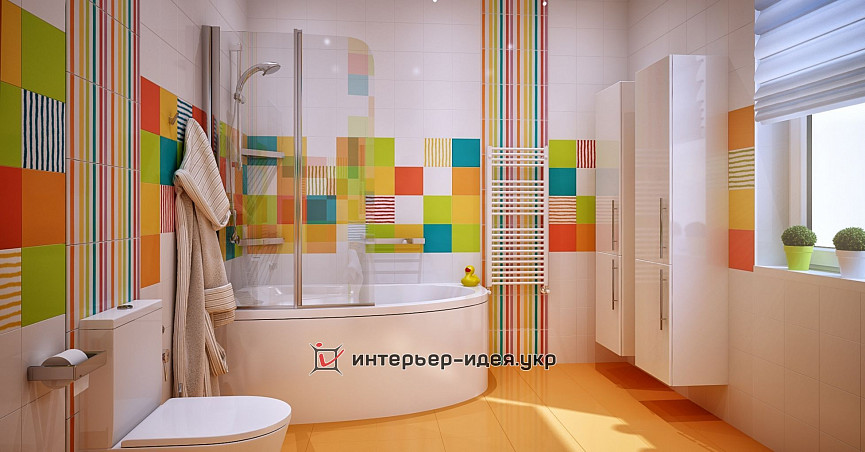 Дизайн дитячої ванної кімнати