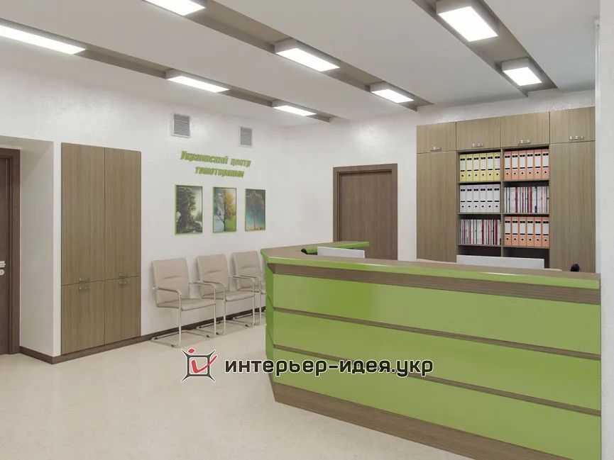 Дизайн ресепшн в Українському Центрі Томотерапіі