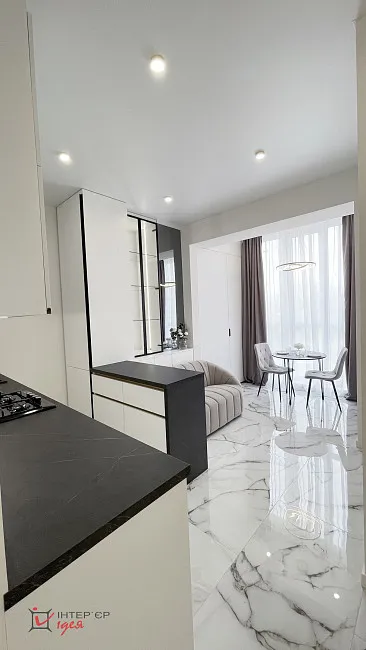 Стильна сучасна квартира площею 45 м²