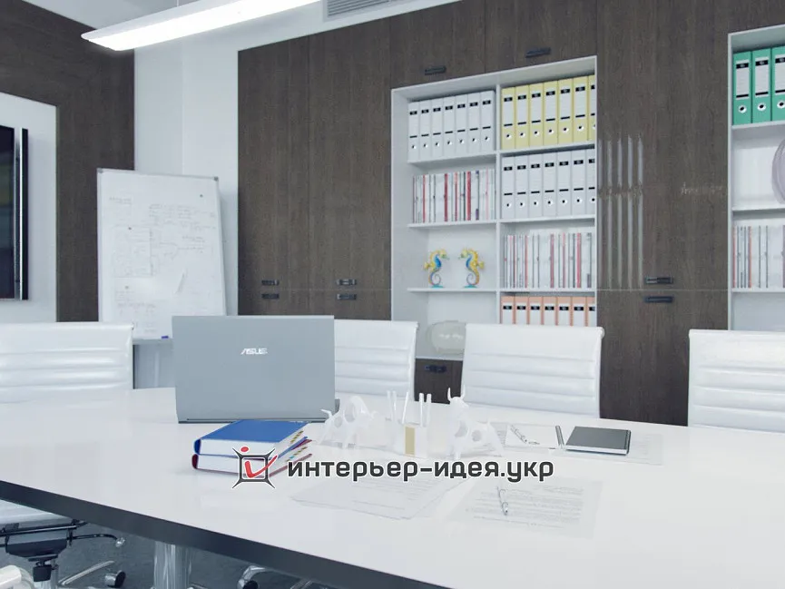 Дизайн переговорної кімнати  Українського центру томотерапії в сучасному стилі