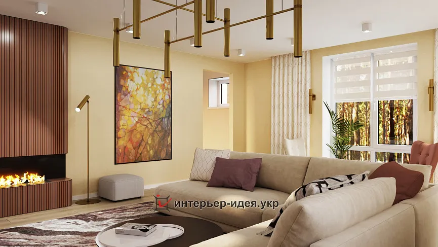 Вітальня - закутана теплом і сонячним світлом