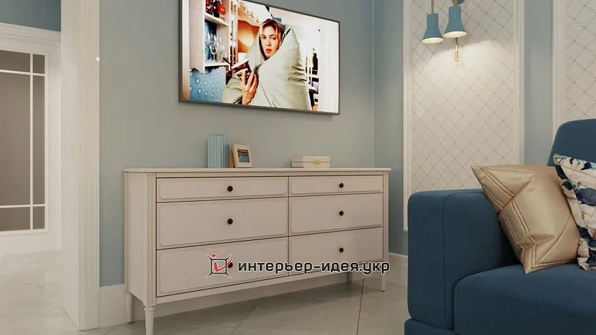 Кухня-вітальня в відпускному будиночку за кордоном