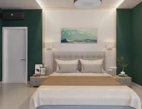 Дизайн спальні в тепло-смарагдовому кольорі. Дизайн СПАЛЬНІ