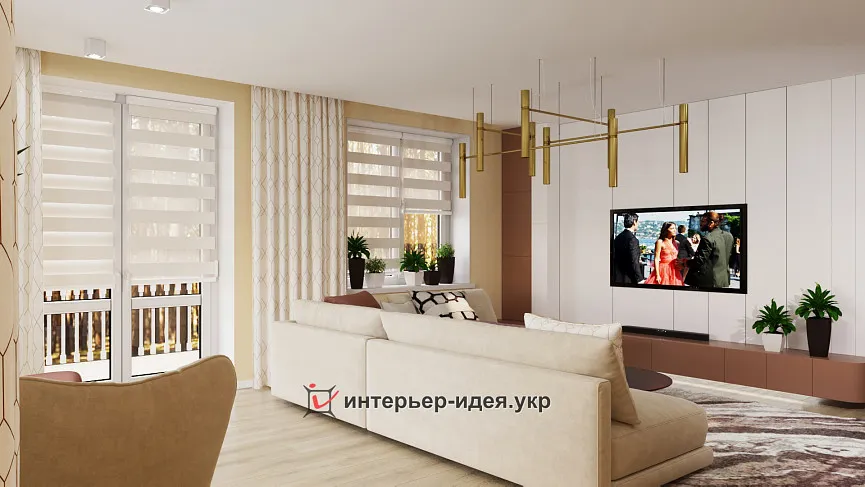 Вітальня - закутана теплом і сонячним світлом