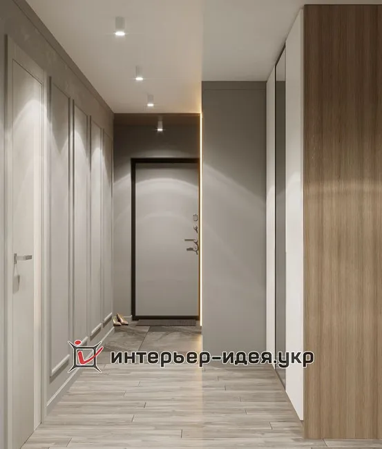 Лаконічний передпокій, сучасний, але з нальотом класики