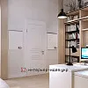 Дизайн кабінету з красивою білою цегляною стіною