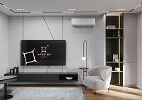 Сучасний мінімалізм в кухні-студії 28 м2,з балконом. Дизайн КУХНІ-СТУДІЇ