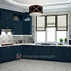 Дизайн кухні кольору індиго, м. Львів