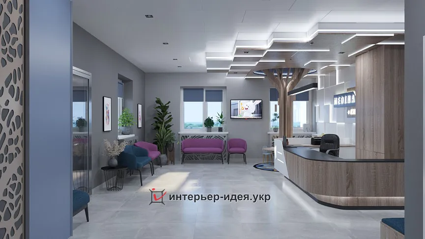 Дизайн холу дитячої стоматології &quot;Медіна&quot;. «В очікуванні зубної феї»